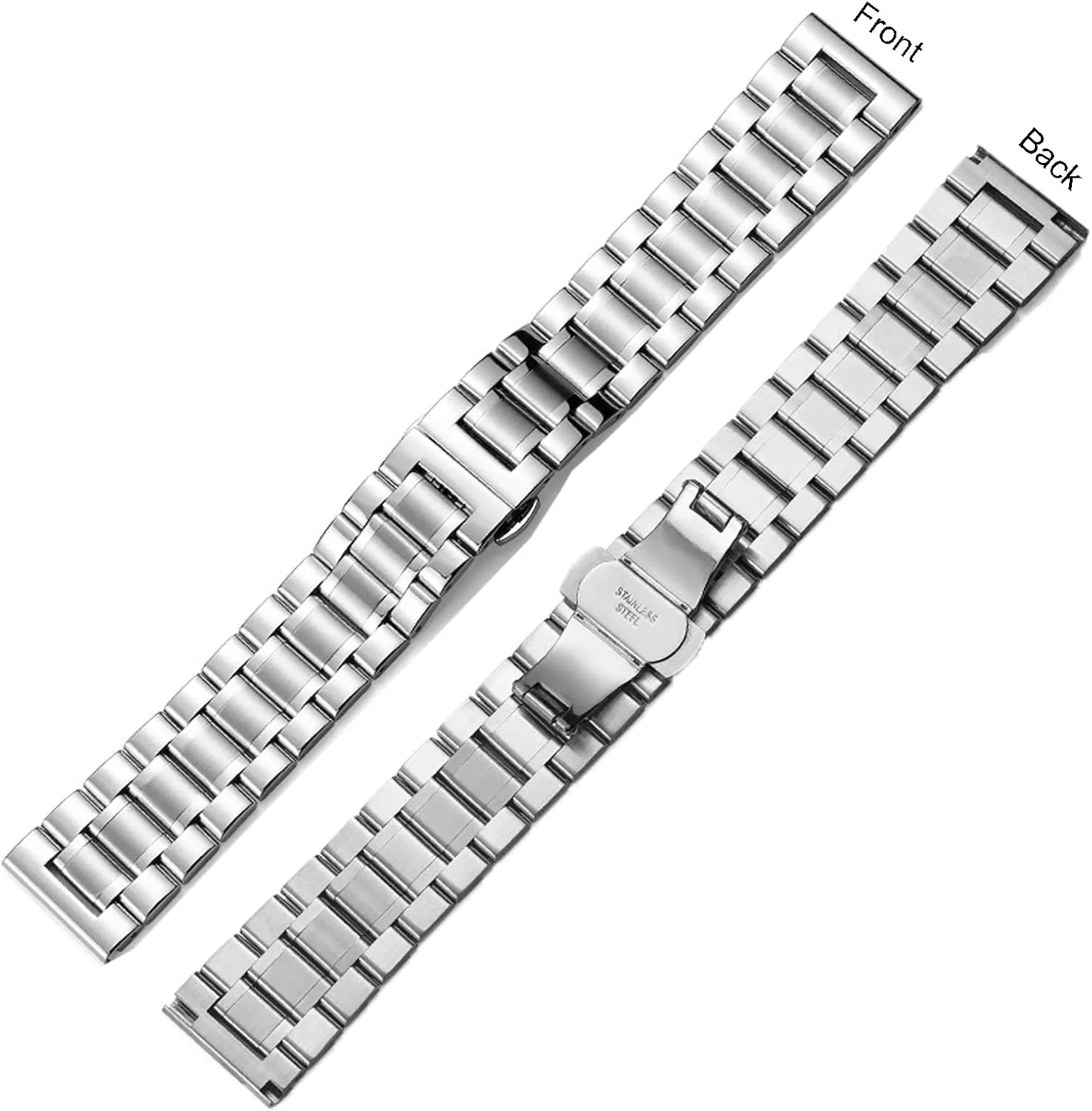 Universal Metal Watch Strap Smartwatch Replacement Band Men Women fit Most Traditional Watches Stainless Steel Watch Band 14mm 15mm 16mm 17mm 18mm 19mm 21mm 20mm 22mm 23mm exhort 24mm 