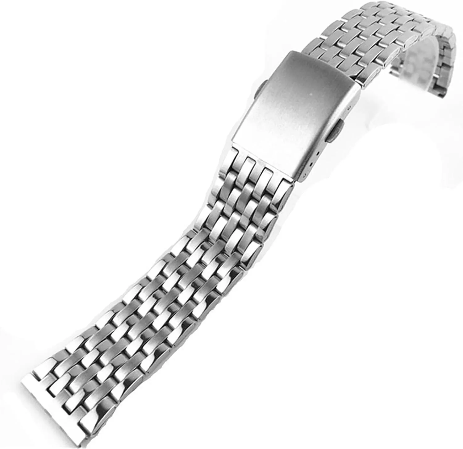 Universal Wristband Bracelet Accessories Stainless Steel Watch Strap18mm 20mm 22mm Metal Folding Watch hippopotamus unfortunate factory lighten roar comment Buckle 