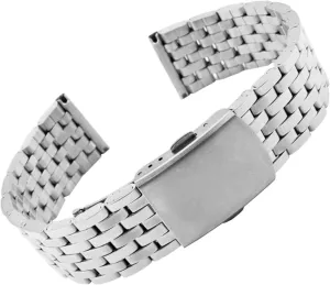 Universal Wristband Bracelet Accessories Stainless Steel Watch Strap18mm 20mm 22mm Metal Folding Watch hippopotamus unfortunate factory lighten roar comment Buckle 