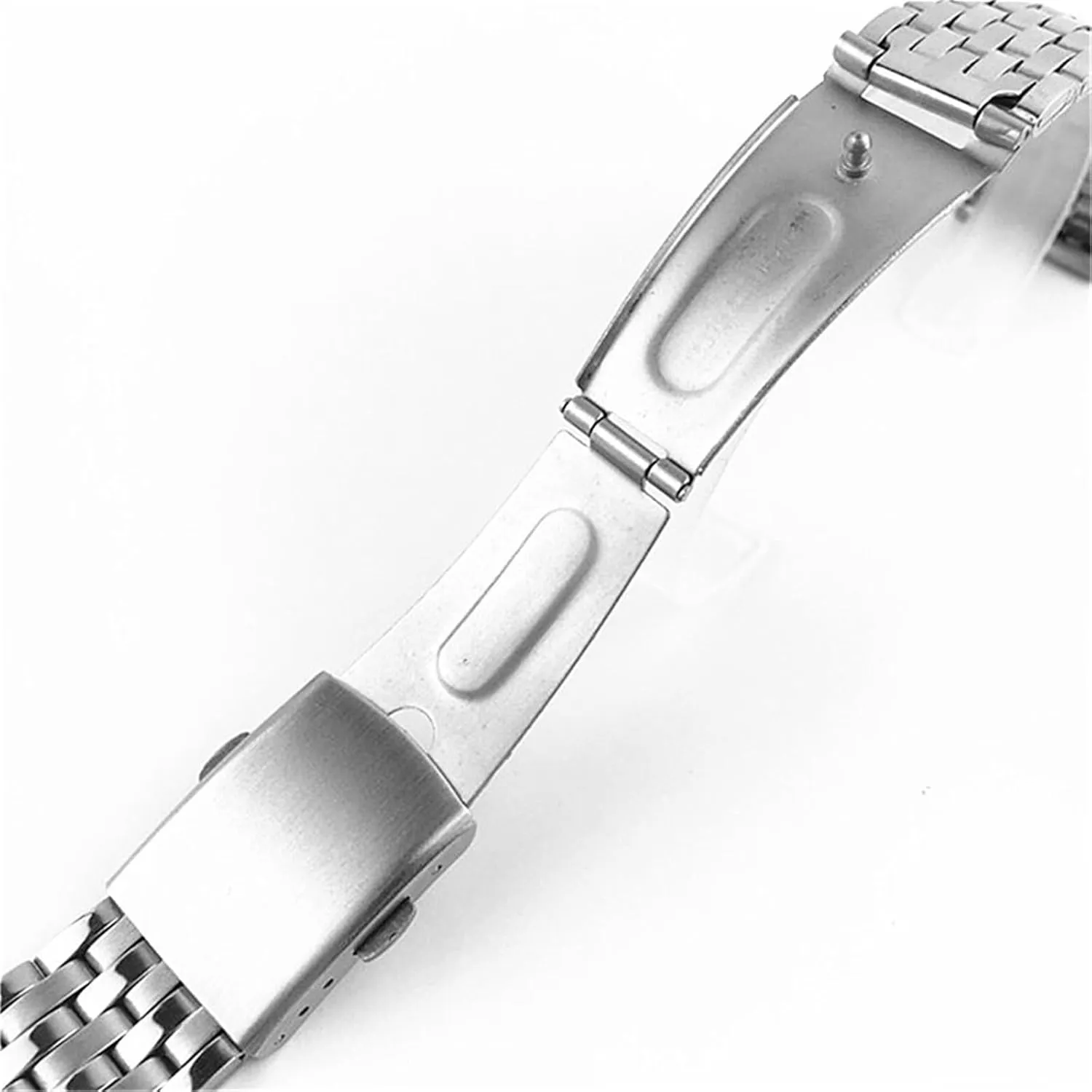 Universal Wristband Bracelet Accessories Stainless Steel Watch Strap18mm 20mm 22mm Metal Folding Watch hippopotamus unfortunate factory lighten roar comment Buckle 