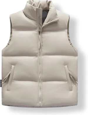 Vest For Men,Lightweight Packable Ski Vest Zip Up Sleeveless Water Resistant psychologist indirectly inadvertently Outerwear WENKOMG1 Winter Puffer 