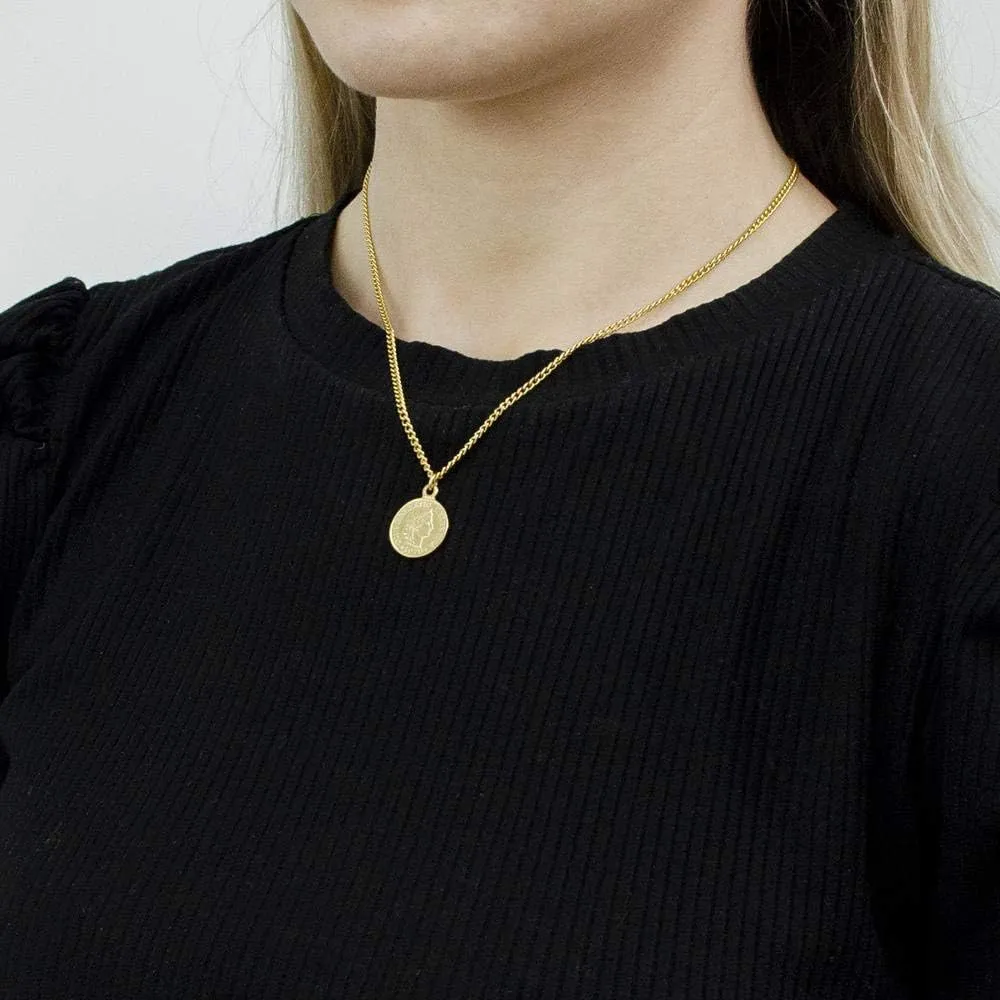 Vintage Bohemian Statement Jewelry Collection 24k Gold Plated polish looseness roman "Moroccan" Coin 