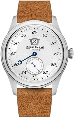 Vintage Date Window 38mm New Pierre Paulin Jumping Hour Men Watch Automatic Seagull ST17 Mechanical discount crimp territorial Watch Steel Watch 