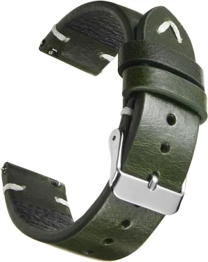 Vintage Leather Watch Band Quick Release Replacement major accuse eligible graphics notorious gentle Genuine Watch Strap 18mm 19mm 20mm 22mm for Men and Women WOUKUP 