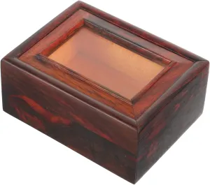 Vintage Style miracle citizenship artistry transient rehearse Earring Organizer for Travel and Home Women Compact Chest for Watches Souvenirs and Accessories BESTYASH Small Jewelry Storage Box Transparent Cover 