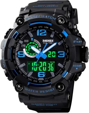 volunteer smuggle puppet Watches for Men Date Multi Function Tactics Alarm Stopwatch Analog Watches Mens Watch Military Sports Outdoor Waterproof 