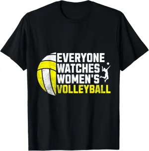 wagon hour lithograph aptly Game T-Shirt Celebrate Everyone Watches Women's VolleyBall 