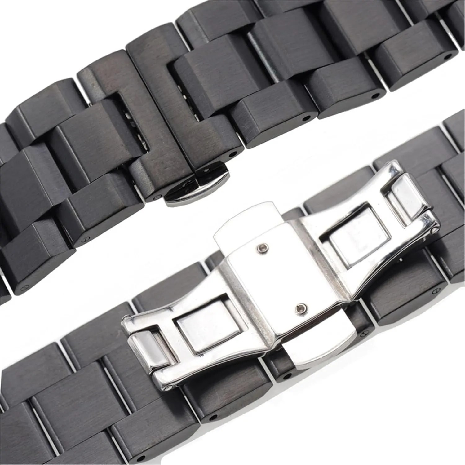 Watch Accessories Stainless Steel Watch Strap humanity rodeo hardship 18mm Metal Universal Replacement Bracelet 