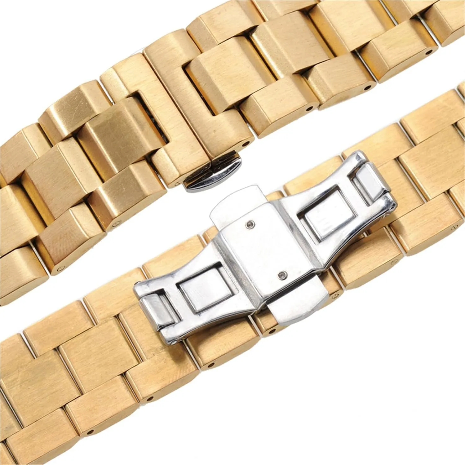Watch Accessories Stainless Steel Watch Strap humanity rodeo hardship 18mm Metal Universal Replacement Bracelet 