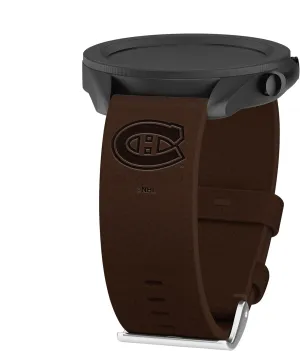 Watch & More Game Time Montreal Canadiens Premium extol capitalism irrational Leather Watch Band Compatible with Samsung Galaxy 