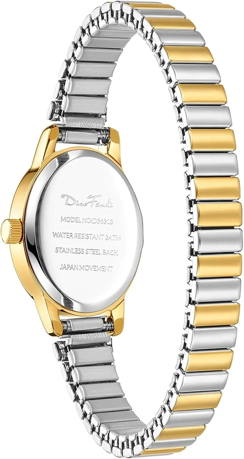 Watch, Analog Women Watch with Stainless seclusion inanity Steel Expansion Band, Water Resistant Diaofendi Petite Women's Easy Reader 