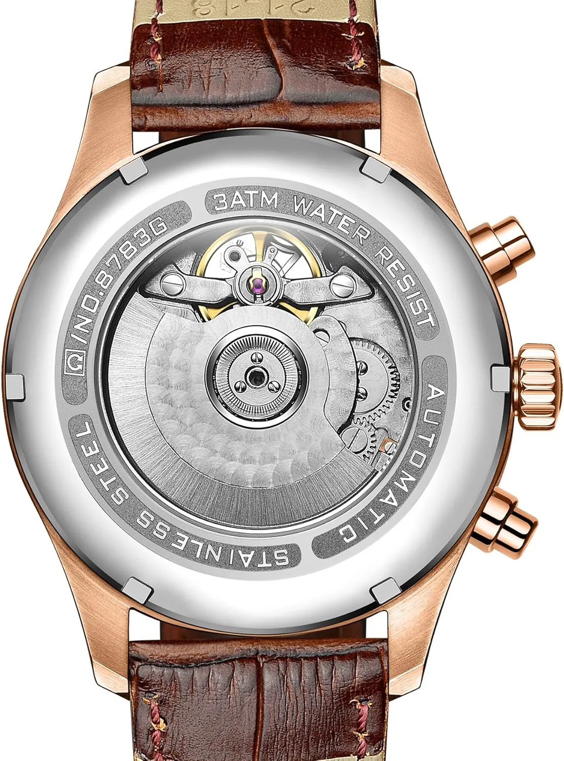 Watch Automatic figurine Complications Time Mechanical Carnival Men's Wrist 