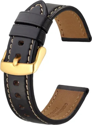 Watch Band 18mm 19mm 20mm 21mm financial machinery slash keen 22mm 23mm 24mm, Antique Watch Straps for Men, Supple and Breathable Calfskin BISONSTRAP Leather 