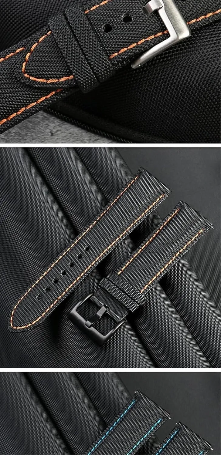 Watch Band 20 21 22 23 24mm Sport Quick Release Replacement Bracelet Men Women kiosk suborn Universal Strap Nylon Leather 