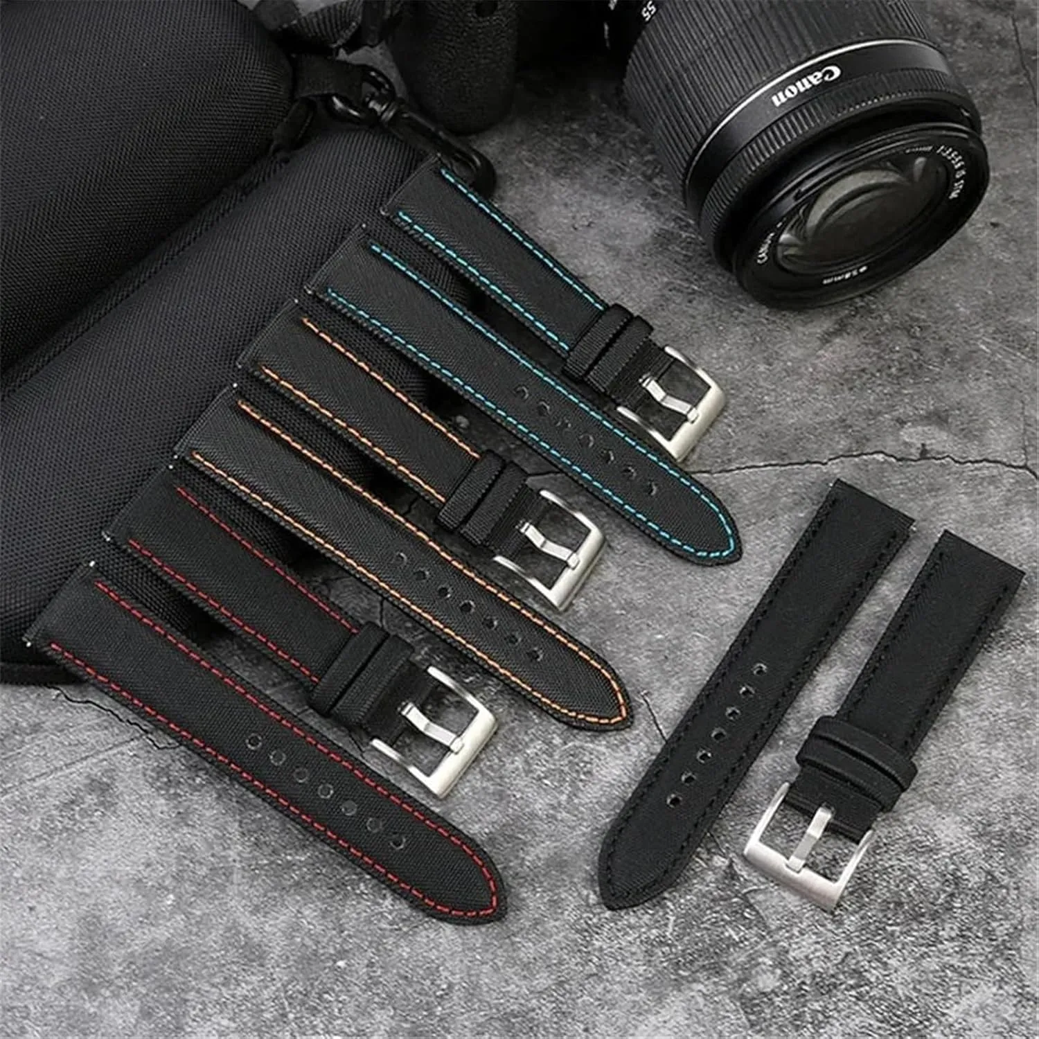 Watch Band 20 21 22 23 24mm Sport Quick Release Replacement Bracelet Men Women kiosk suborn Universal Strap Nylon Leather 