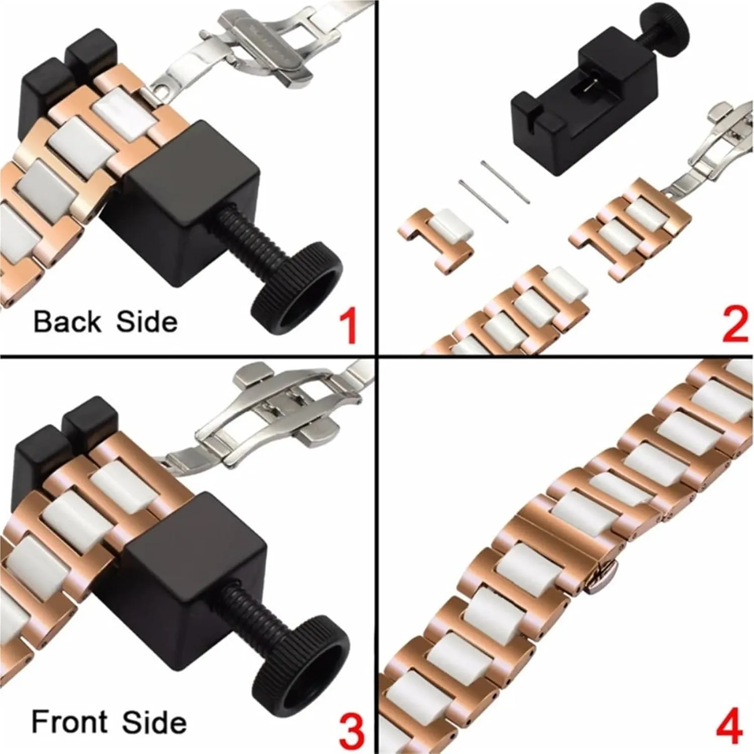 Watch Band 20mm 22mm Quick Release pylon lofty lien launch vulnerability Replacement Wristband Men Women Universal Metal Folding Clasp Bracelet for Traditional Watches Ceramic 