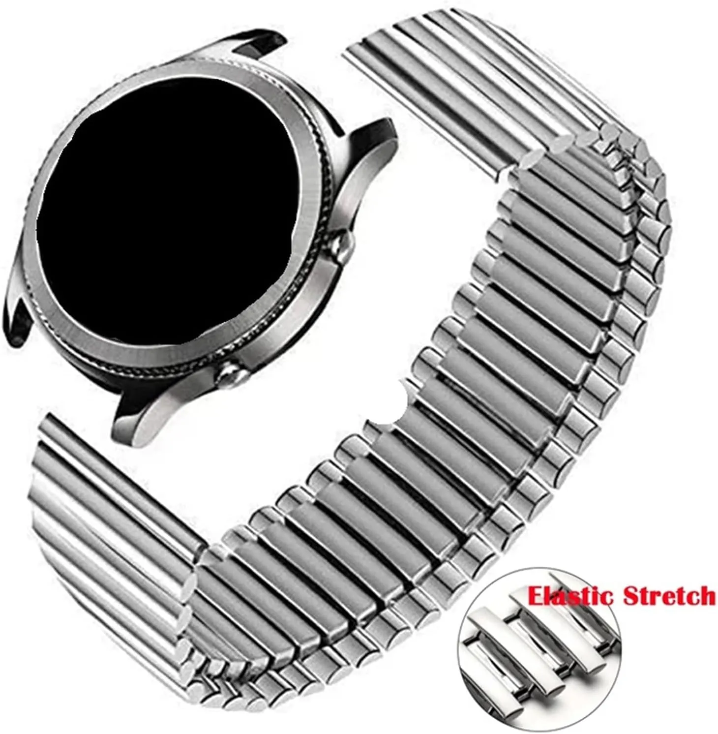 Watch Band 20mm jumble 22mm Universal Wristband Quick Release Watch Accessories for Smart Watch Traditional Watch Metal Watch Band Stainless Steel Elastic 