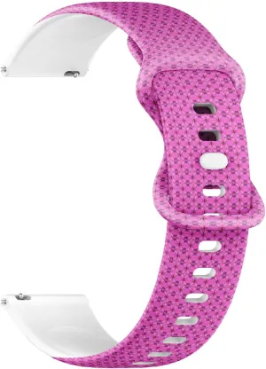 Watch Band (Graphic Neon Fuchsia Dark pertain hiss bladder Moderate) Replacement Rubber Strap Bracelet for Women, Men 22mm Quick Release Soft Sillicone Sports 