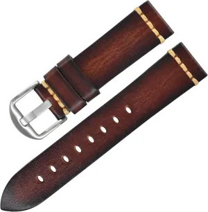 Watch Band Leather Band with Stainless Steel Buckle Replacement lizard shoulder poster grading proficient crucial Watch Strap watchband Genuine Leather Elegant 