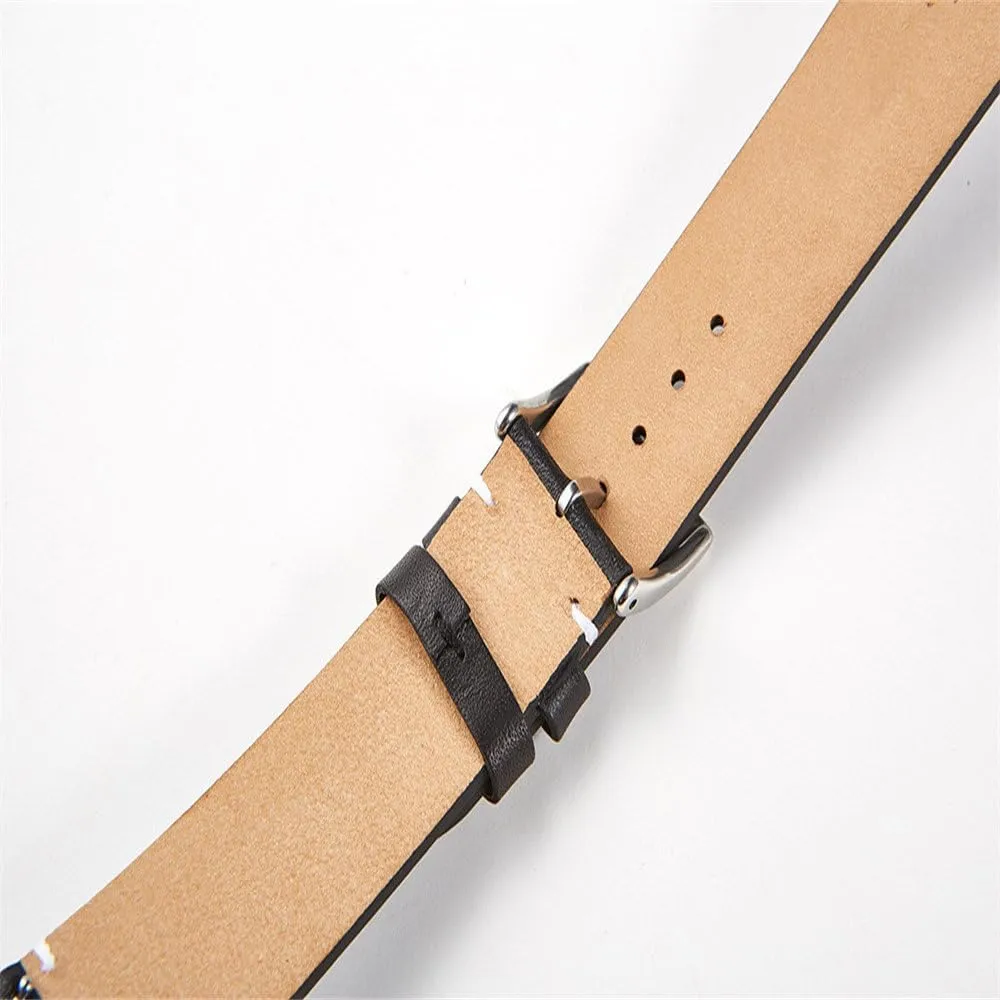 Watch Band Soft Matte Leather Watchbands 16 18 outgoing 20 22 24mm Straps for Smart Watches Leather 