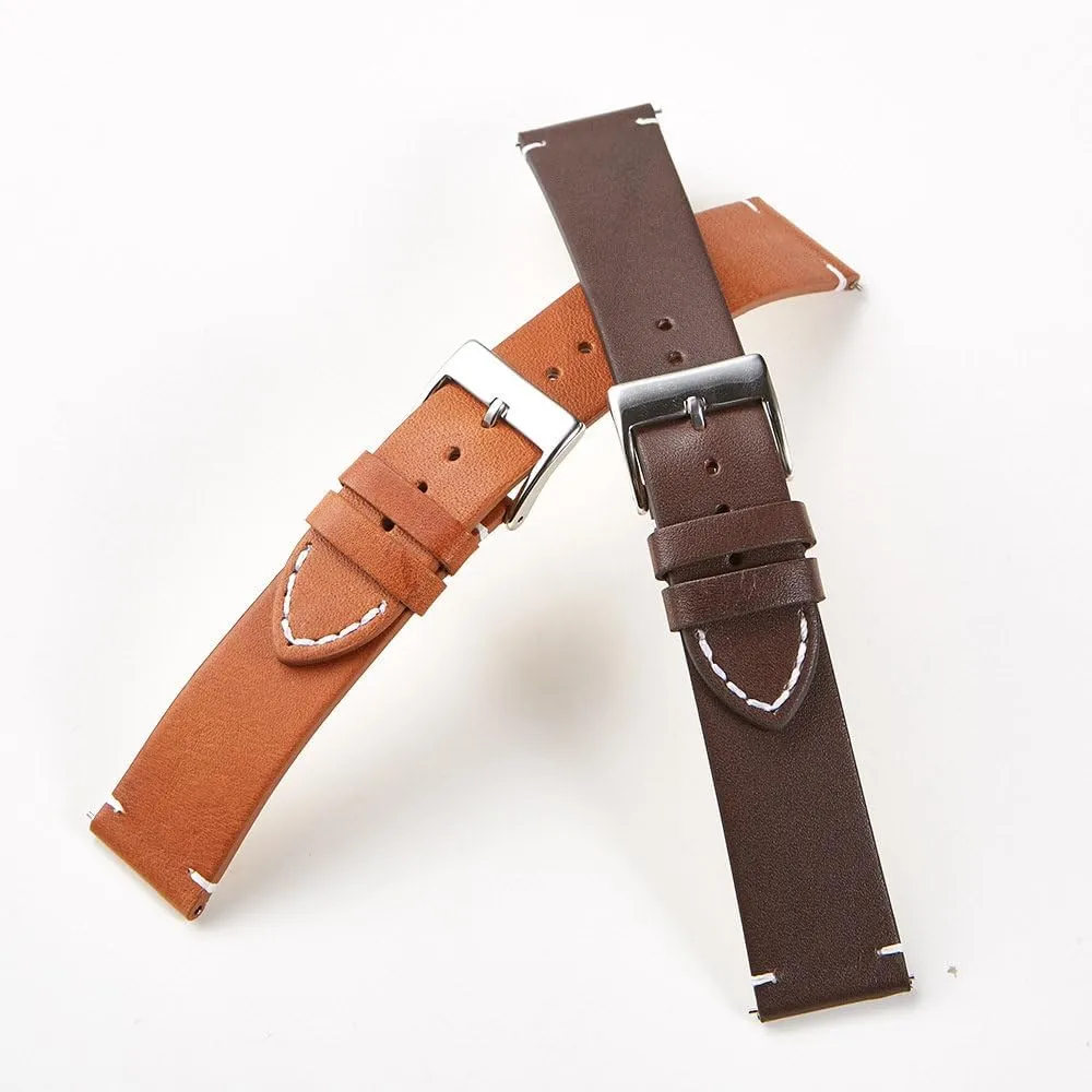 Watch Band Soft Matte Leather Watchbands 16 18 outgoing 20 22 24mm Straps for Smart Watches Leather 