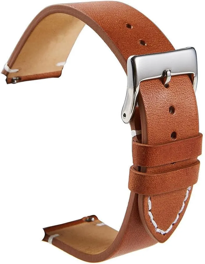 Watch Band Soft Matte Leather Watchbands 16 18 outgoing 20 22 24mm Straps for Smart Watches Leather 