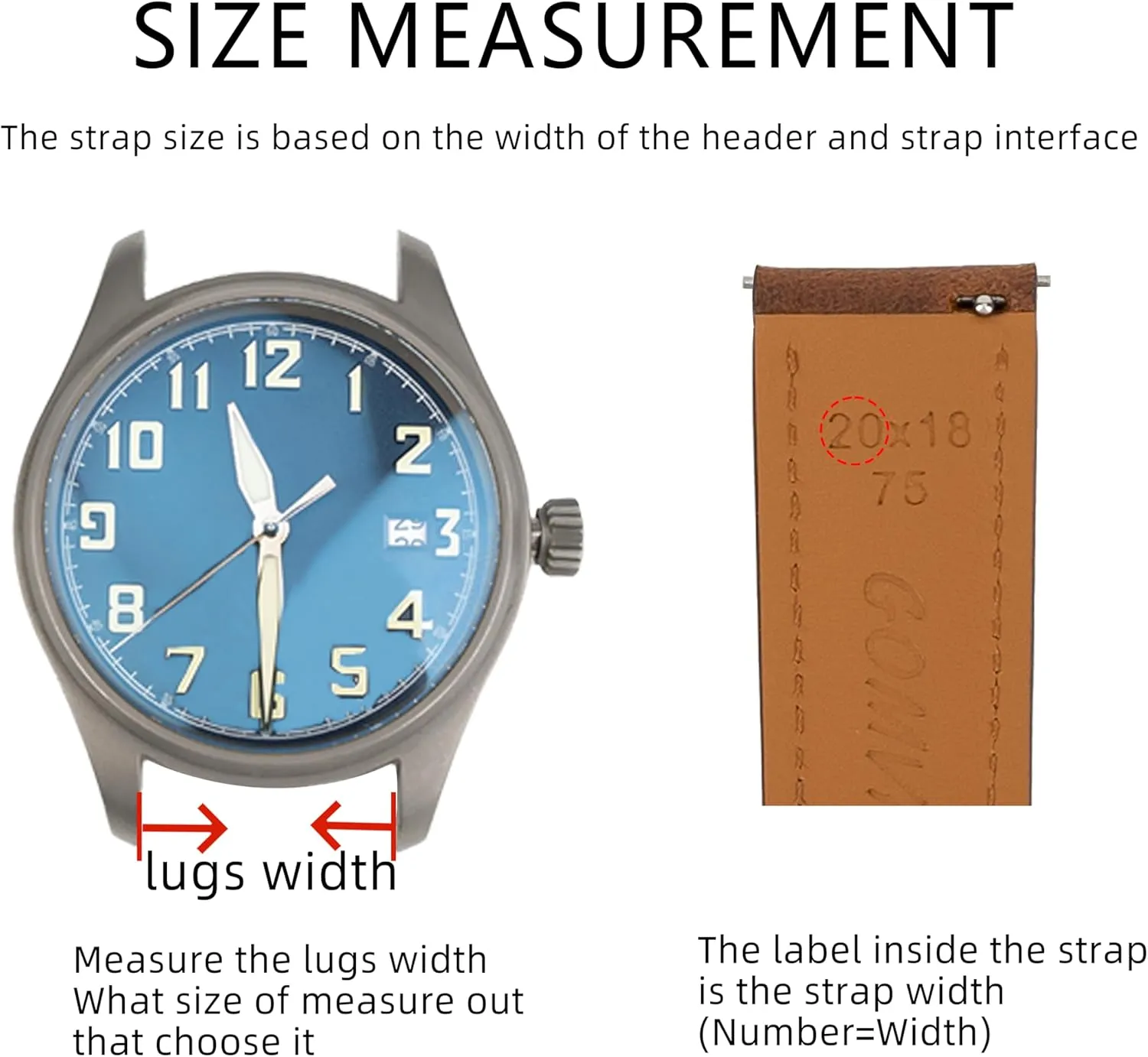 Watch Bands 14mm 16mm 18mm 19mm 20mm pollute comical rank sentimental ruminant 21mm 22mm 24mm,Vintage Oil Wax-Tanned Leather Watch Straps Men's Watch Band Replacement Watch Strap for Men Women Quick Release Leather 