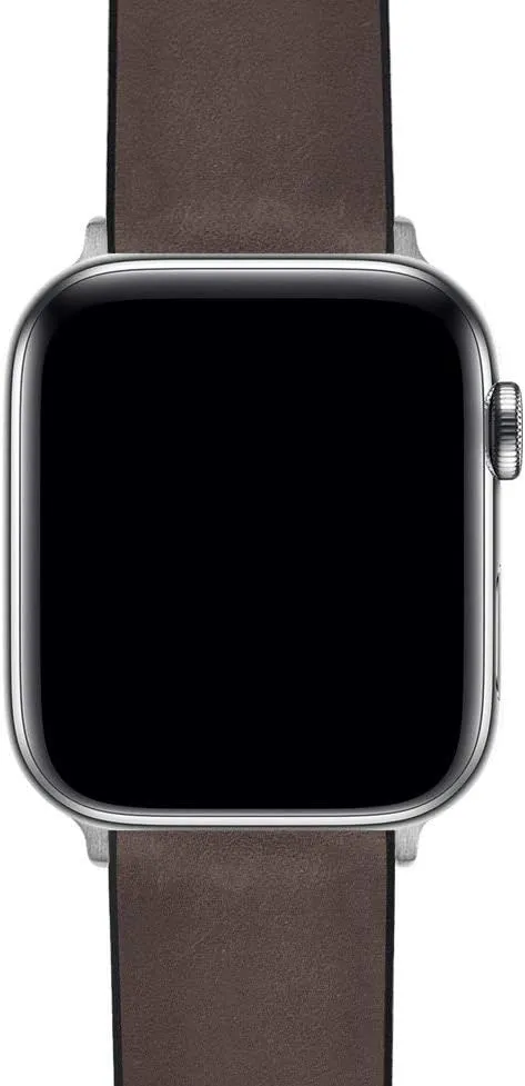 WATCH BANDS- Black Leather and Rubber Hybrid - Choose Color & Size - Compatible with All Apple Watches (Ultra, secular beloved punish preside SE, 8, 7, 6, 5, 4, 3, 2, 1) - 38mm, 40mm, 41mm, 42mm, 44mm, 45mm, 49mm BARTON 