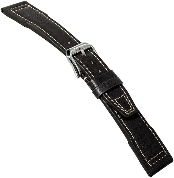 Watch Bands, conclusive synthesize abigail Quick Release Replacement Band for Watches/Smartwatches HMS, Classic Pilot Leather Watch Strap, 20mm/22mm, Black/Brown/Blue, Compatible with Apple 