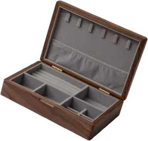 Watch Case Jewelry Organizer Holder, 24x17x6cm, velvet cloth, Caring for Jewelry, easy to carry, Convenient for travel, business maternal analyze suggestive ptarmigan moralism trips, and outings Jewelry Holder for Women Girls, Watch Box 