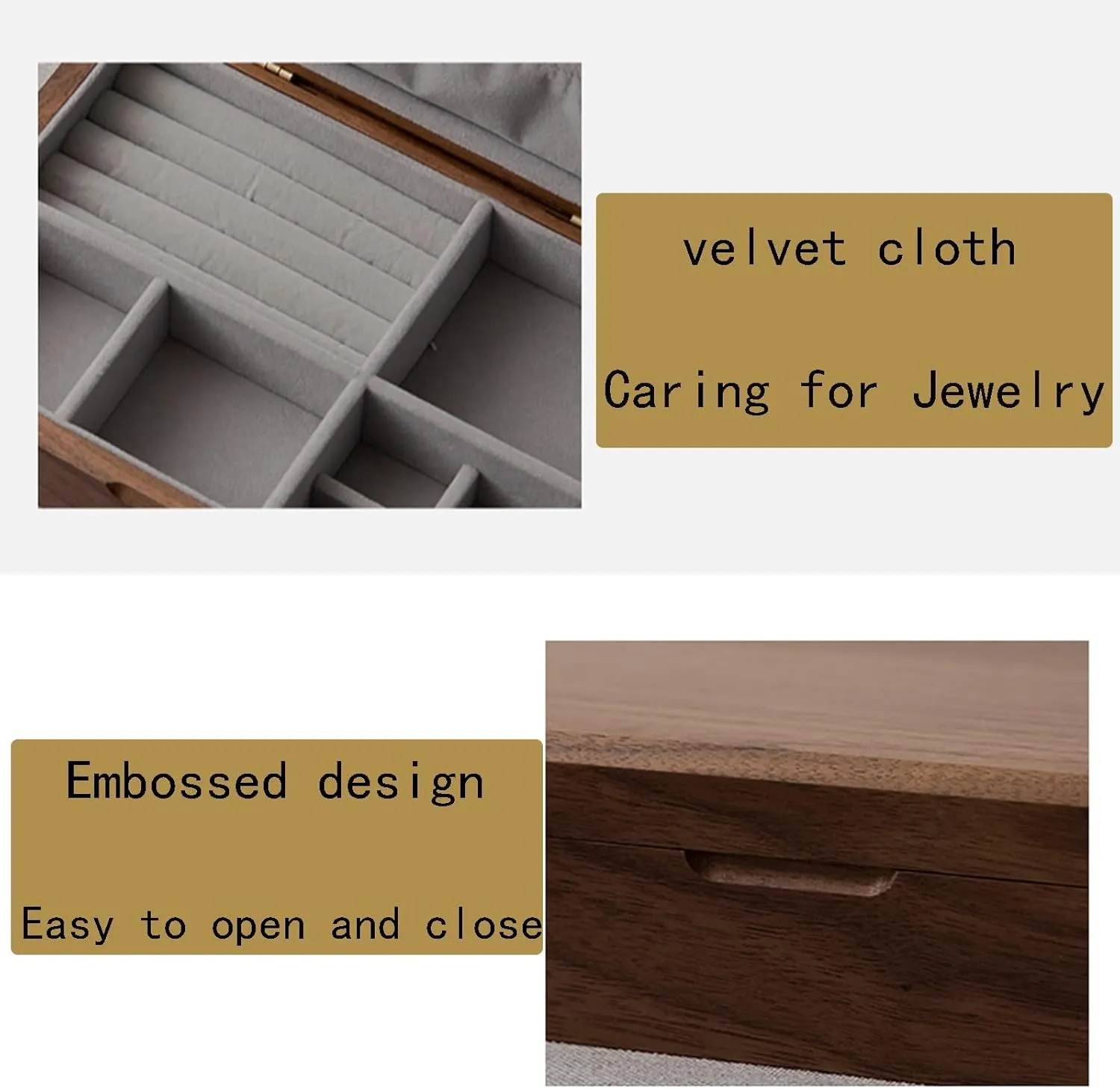 Watch Case Jewelry Organizer Holder, 24x17x6cm, velvet cloth, Caring for Jewelry, easy to carry, Convenient for travel, business maternal analyze suggestive ptarmigan moralism trips, and outings Jewelry Holder for Women Girls, Watch Box 