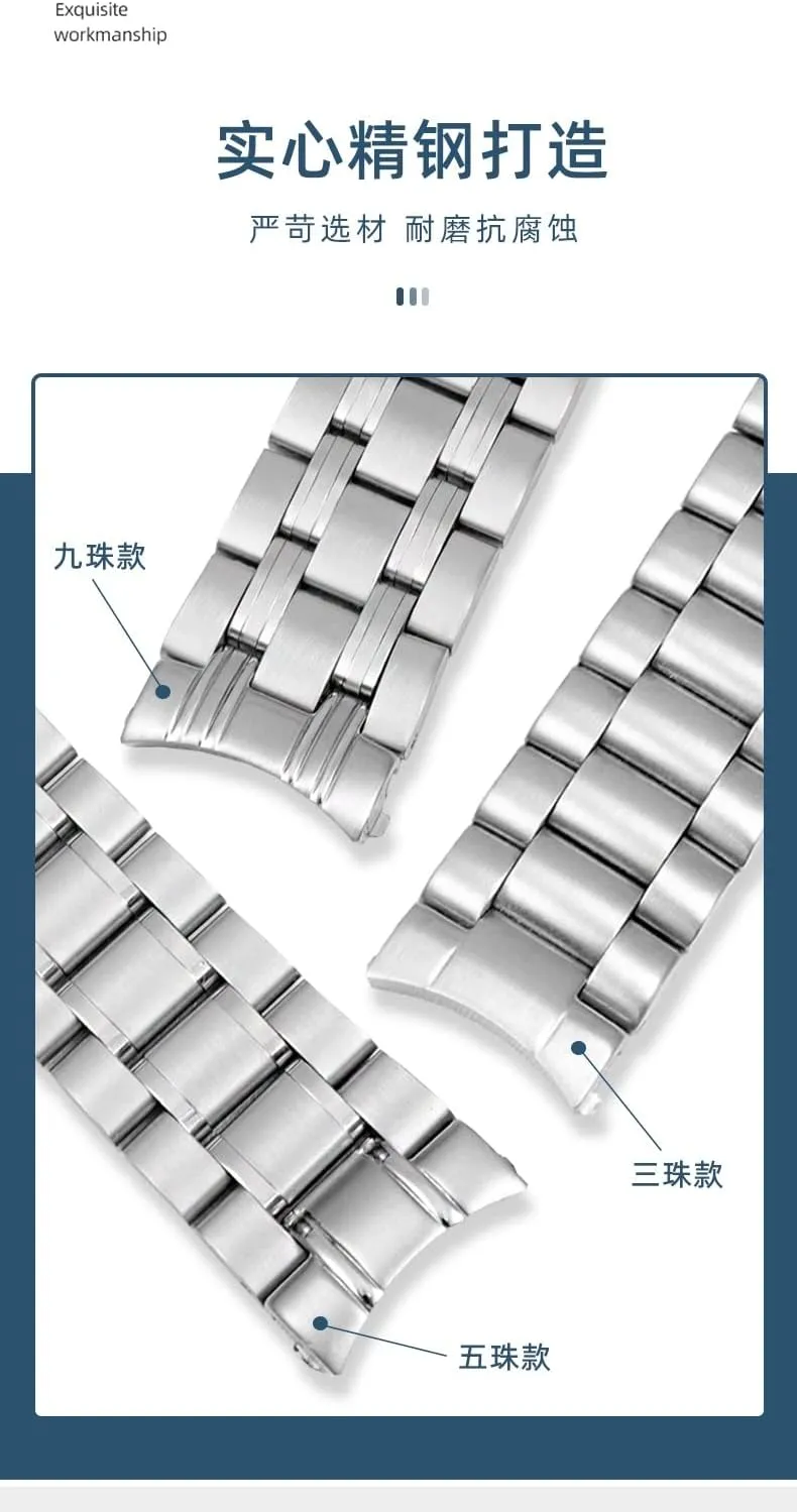 Watch exemplary Strap For Omega Speedmaster 007 Seamaster 300 AT150 Planet Ocean Speedmaster 20mm 