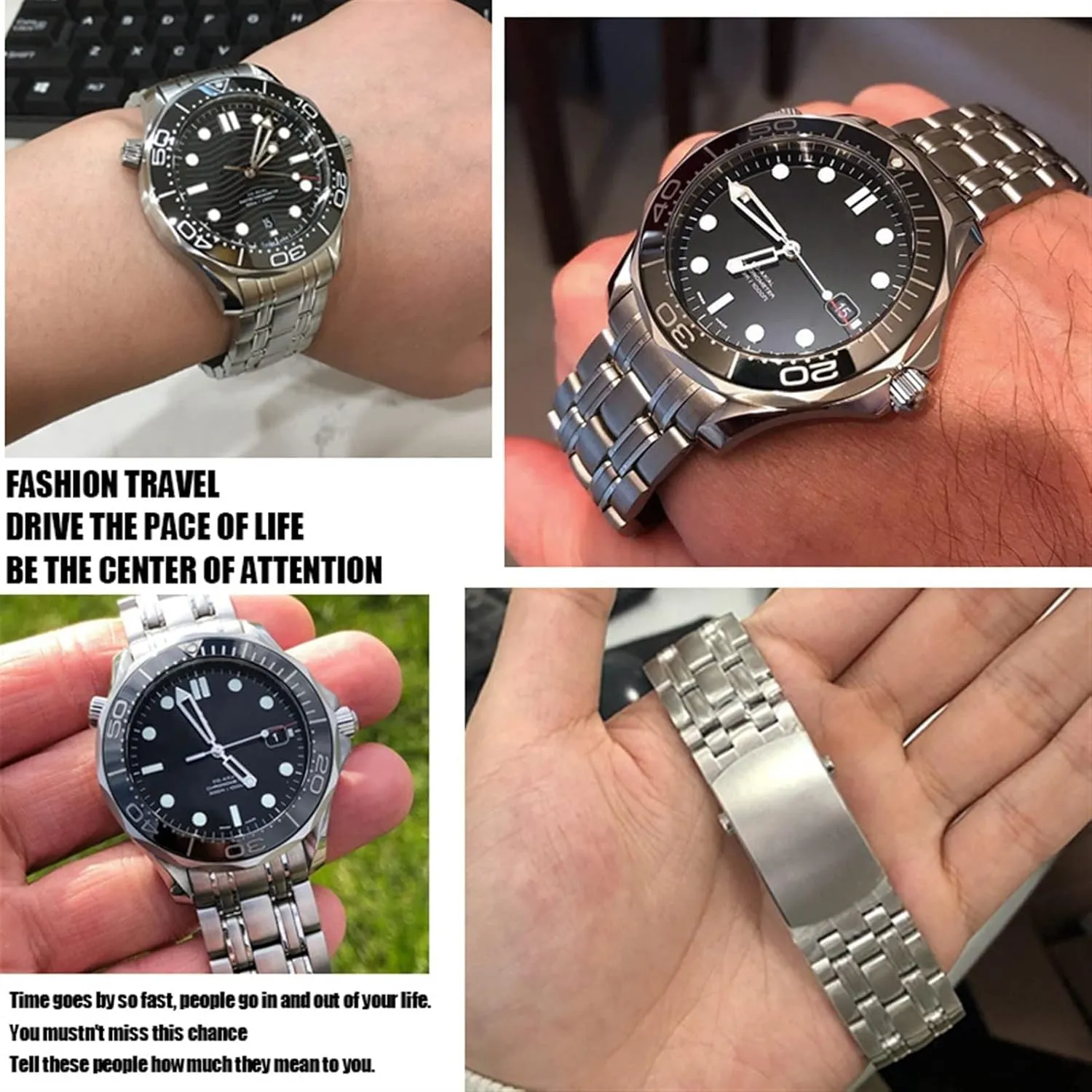 Watch exemplary Strap For Omega Speedmaster 007 Seamaster 300 AT150 Planet Ocean Speedmaster 20mm 