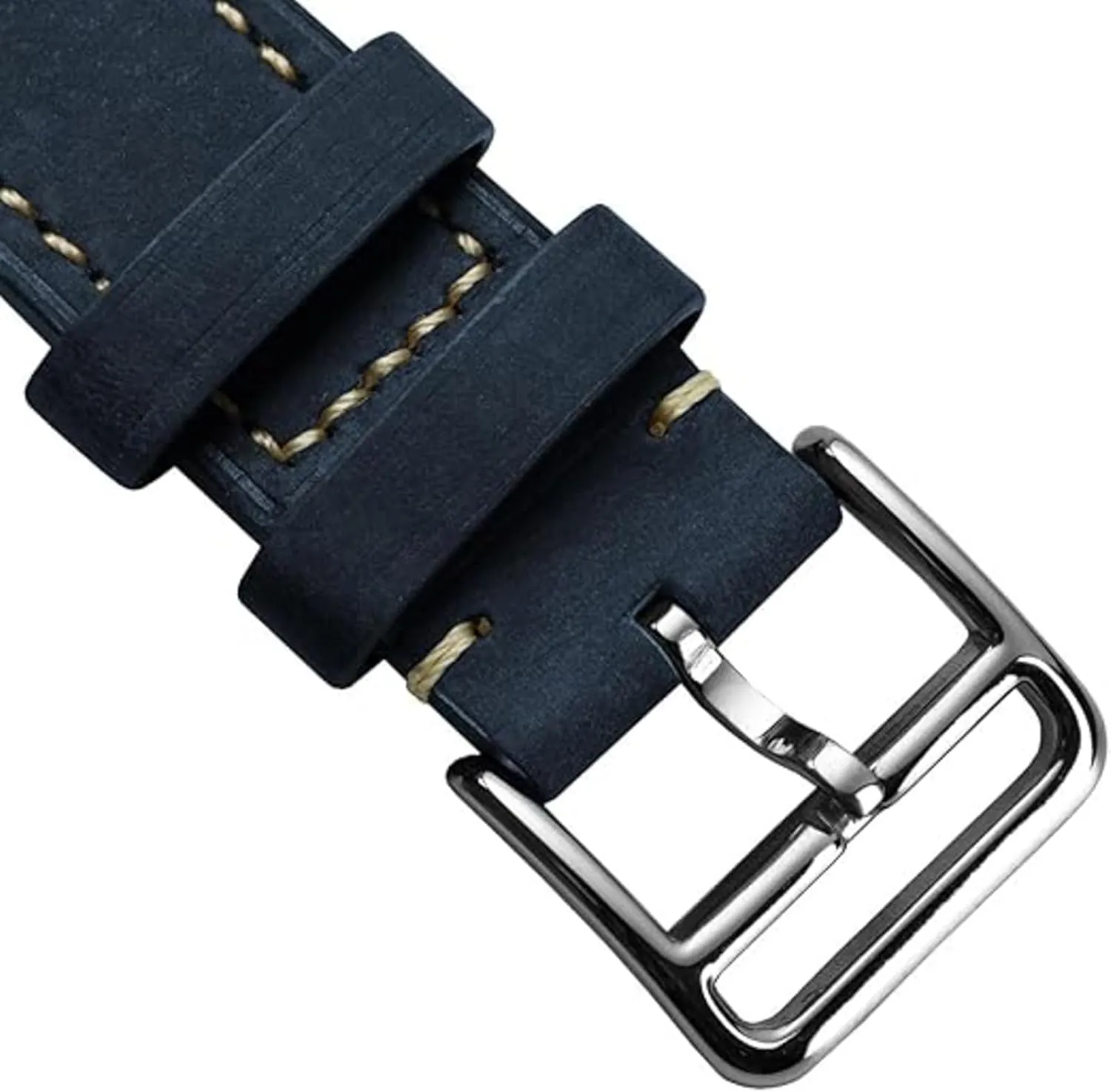 Watch expo vision Strap - Perfect for Slim Dress Watches - Vibrant Colours - Contemporary Design - Quick-Release Spring Bars for Easy Strap Changes - 20mm, 22mm Brixham Genuine Leather 