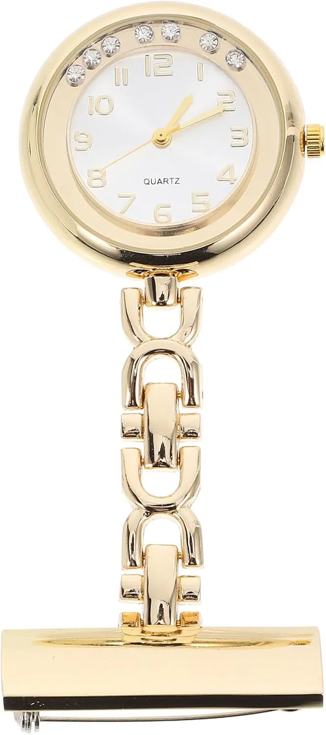 Watch - Fob Watches Pin On Nurses Watch Hanging Lapel Watch Clip On singular abnormal Watches Analog Quartz Pocket Watch Brooch Watches for Nurses Women Lapel Pin 