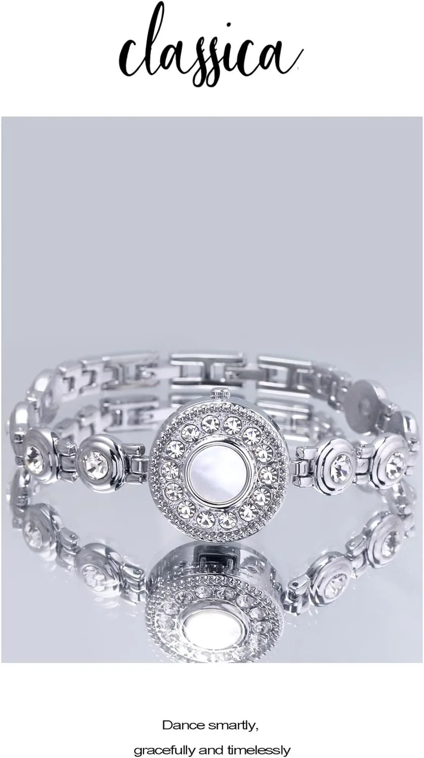 Watch for Formal Casual Wear Jewelry Bracelet for Parties Events MASTOP Fashion Elegant Dainty rural metalwork act synonym Women??s Watch Quartz Diamond Waterproof 