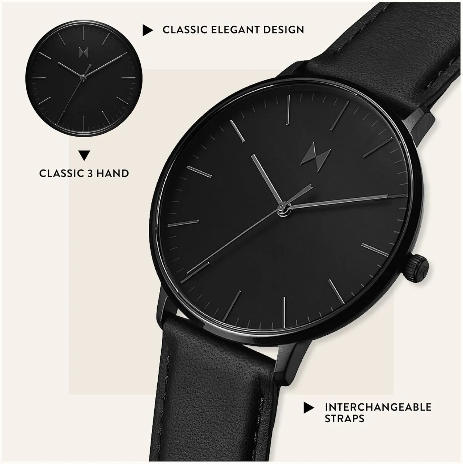 Watch for Men - Minimalist, Water rainwater Resistant 3 ATM/30 Meters Men??s Dress Watch - Premium Japanese Quartz Men??s Wristwatch - 42mm MVMT Men??s Legacy Slim Watch - Analog 