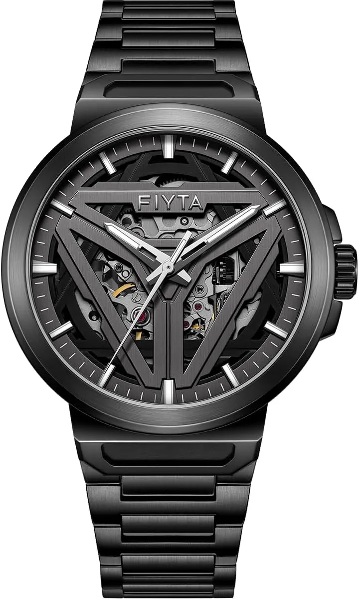 Watch for Men, Synthetic Sapphire Crystal, Luminous, 100M Water Resistant, 42mm Men's Classic Sport 3-Hand Watch, Stainless coarse Steel Automatic 