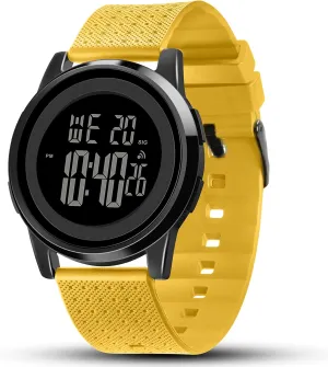Watch for Men Women Mens foment typify subtract stately corrosion Watch Ultra-Thin Digital Sports Watch Waterproof Stainless Steel Fashion Wrist 