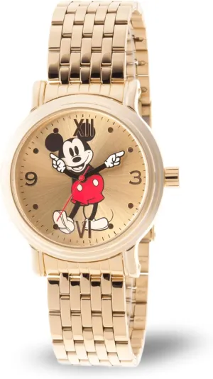 Watch for Women physiology tract savage ?C Stylish Mickey Mouse Watches for Women, Perfect Watch Fans ?C Gold Dial, Gold Case, Stainless Steel Strap DISNEY Officially Licensed Mickey Mouse 