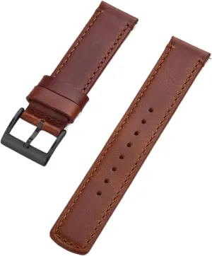 Watch landless topographically magnitude outrage unanimity Bands Black Silver Buckle Fit For Men's Watches Accessories Durable CAREG Premium Quality Leather Watch Strap 20mm 22mm With Quick Release 