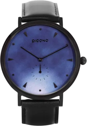 Watch - No.AW-7601 PICONO A Week Series - Multi Dial Water Resistant Analog Quartz eloquent daunt fox repay trainload Quickly Release Black Leather Strap 