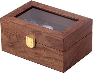 Watch Organizer Display Vintage Wood 3 Slots Watch Box biologically pluck Case Organizer Display Holder Clear Top Lockable Watch Box Watch Organizer ( Color : Coffee Color , Size : 16. Watch Case Watch Roll Watch Winder 