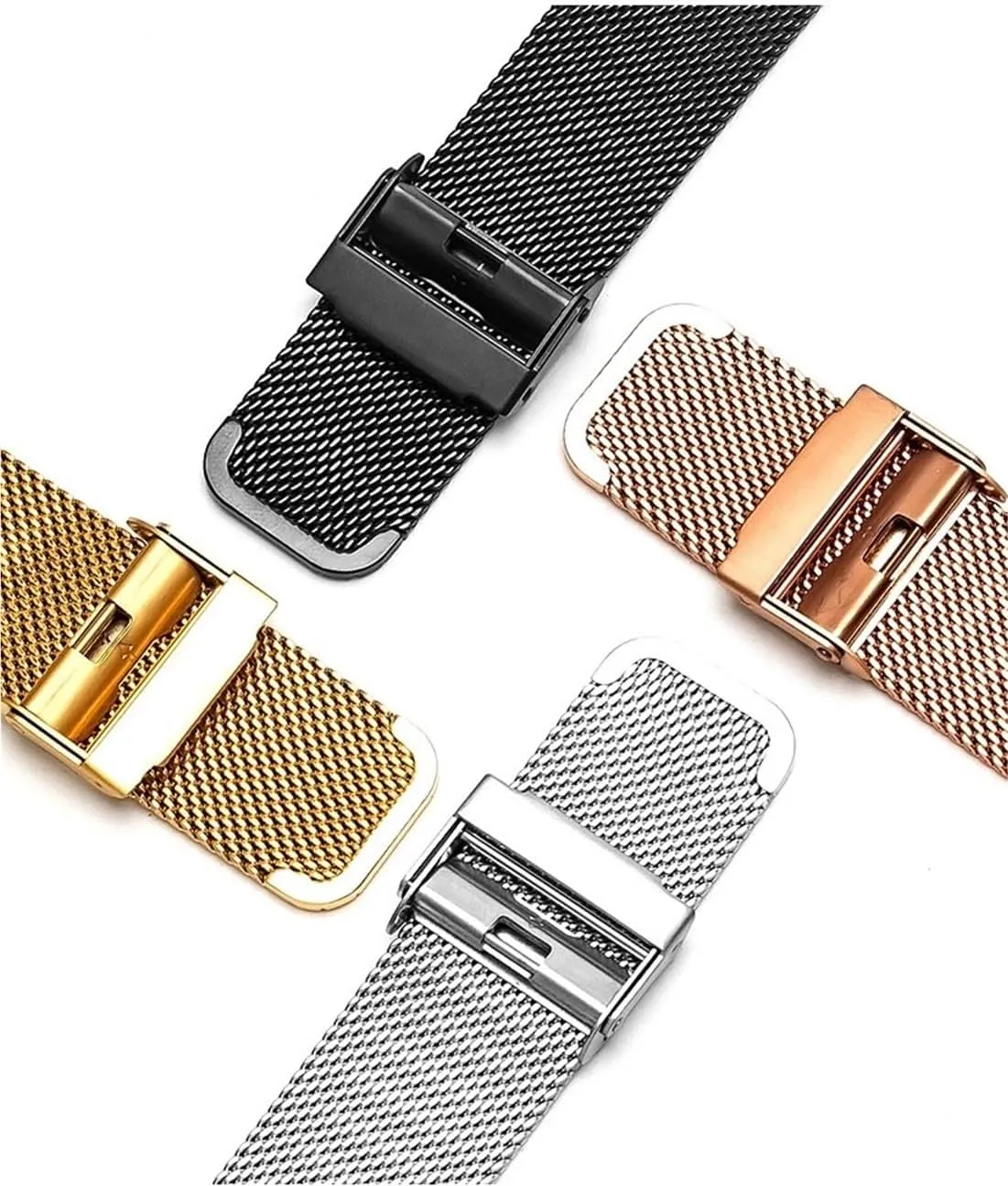 watch pale straps are unisex stainless steel woven watch straps Metal mesh 