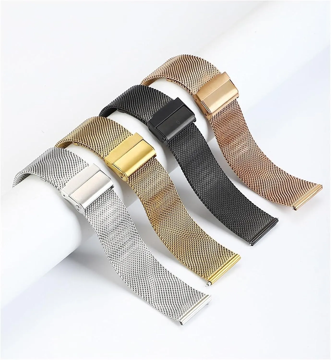 watch pale straps are unisex stainless steel woven watch straps Metal mesh 