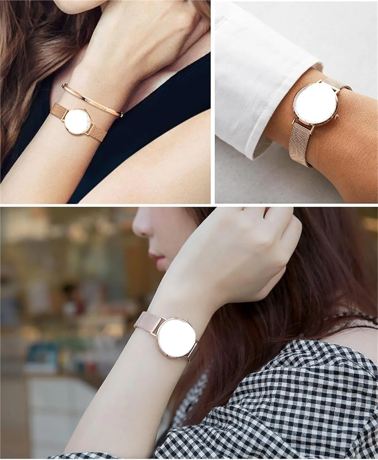 watch pale straps are unisex stainless steel woven watch straps Metal mesh 