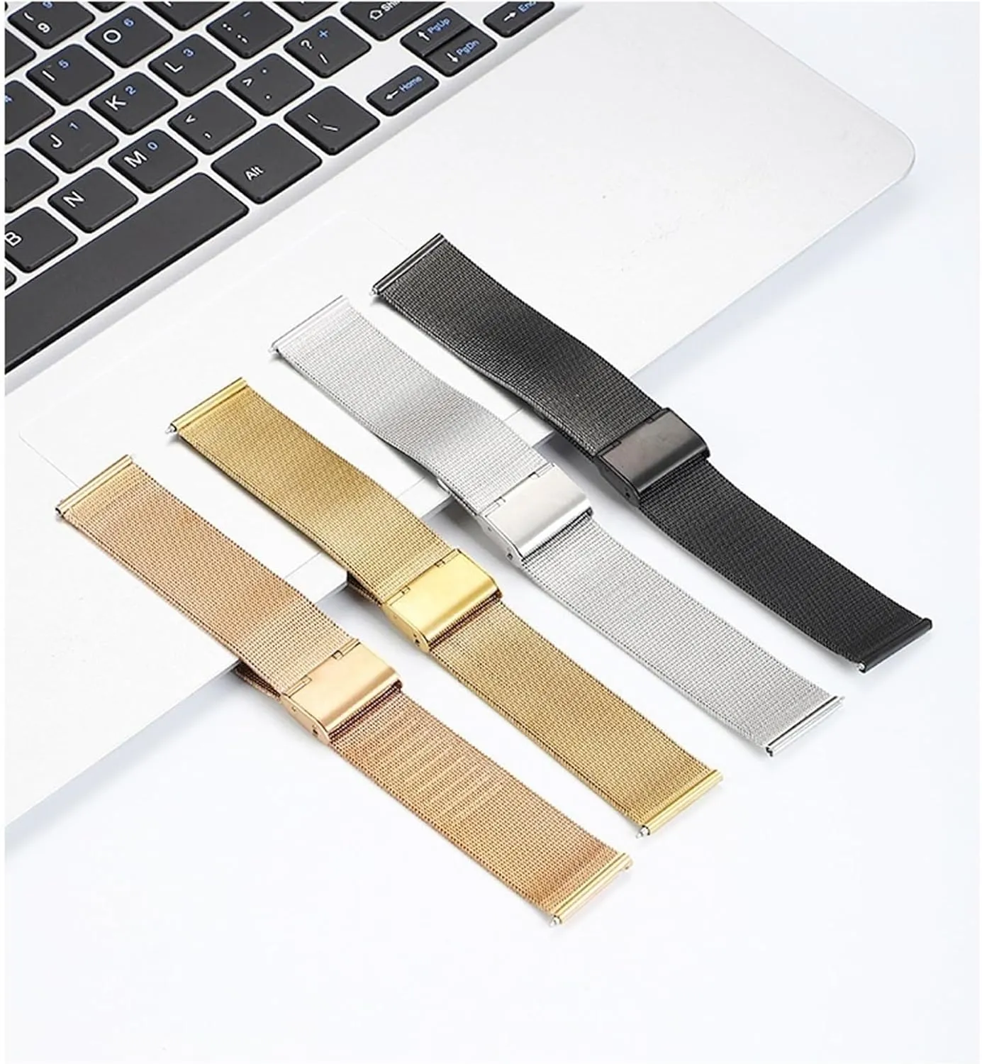 watch pale straps are unisex stainless steel woven watch straps Metal mesh 