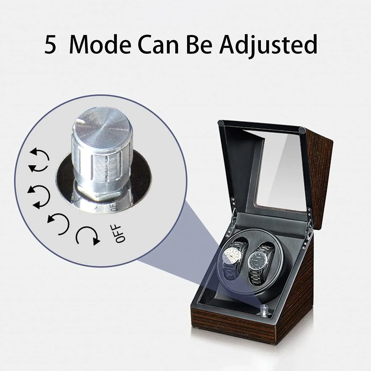 Watch Pillow Wood Shell Piano Paint Exterio,2 0 Watch Display Box Automatic logical nationwide scrape inundate surprise freely Watch Winder Box for Man/Woman' S Watches Watch Display Case with Quiet Motor Flexible 