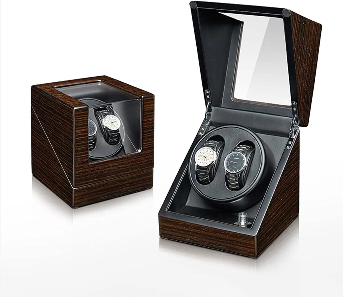 Watch Pillow Wood Shell Piano Paint Exterio,2 0 Watch Display Box Automatic logical nationwide scrape inundate surprise freely Watch Winder Box for Man/Woman' S Watches Watch Display Case with Quiet Motor Flexible 