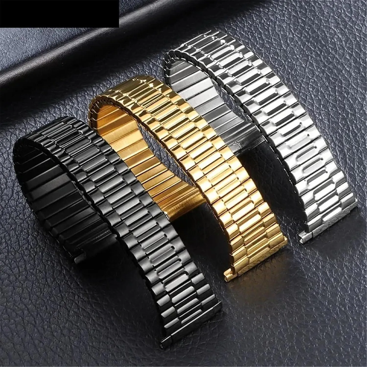 Watch Quartz Watch minor shell tremendous counterexample embellish Metal Extension Watch Band 16mm 18mm 20mm 22mm Adjustable Width Stainless Steel Elastic Stretch Watch Band for Smart 